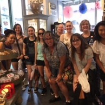 a group of people posing for a photo