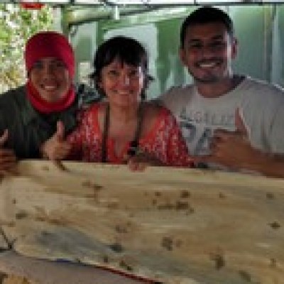 a group of people sitting at a table