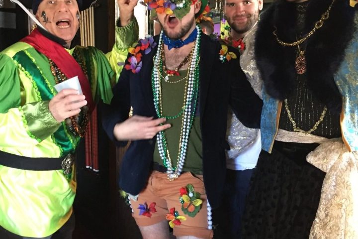 a group of people posing for the camera