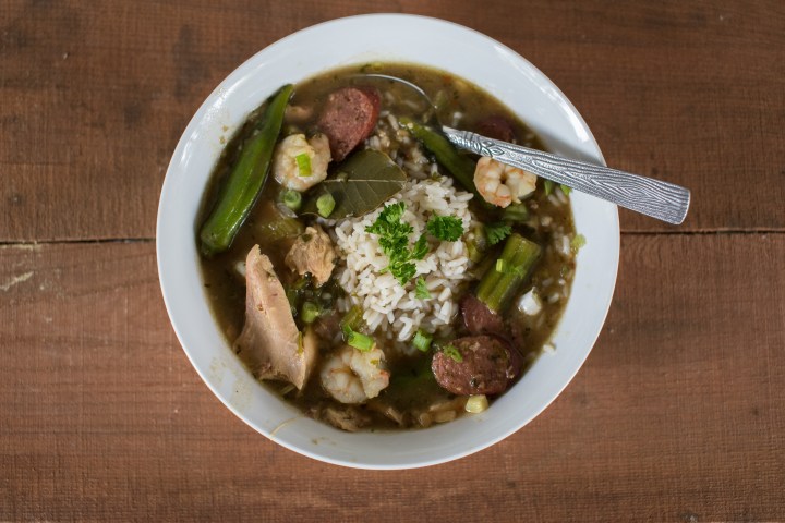 a bowl of food on a plate
